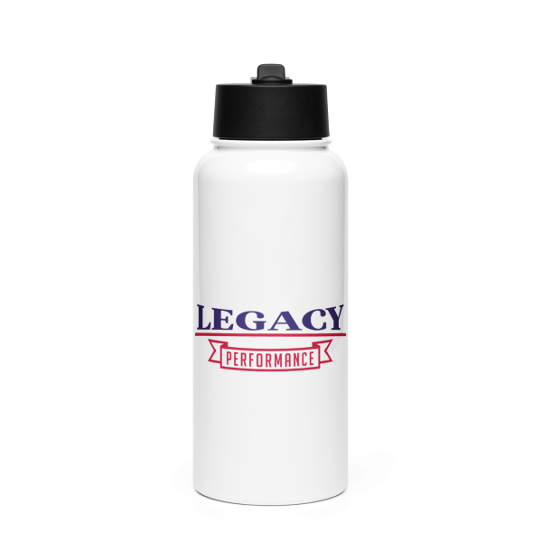 Stainless steel water bottle with a straw lid - Image 2