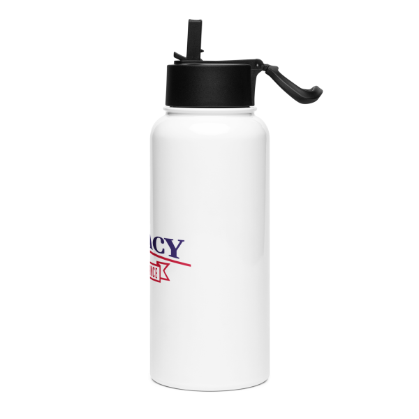 Stainless steel water bottle with a straw lid - Image 3